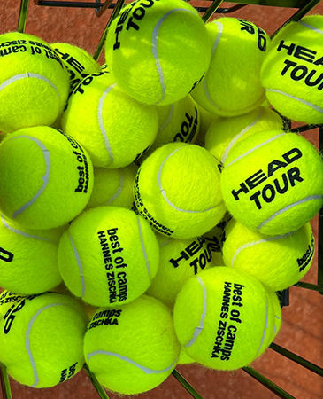 Equipment support for tennis players